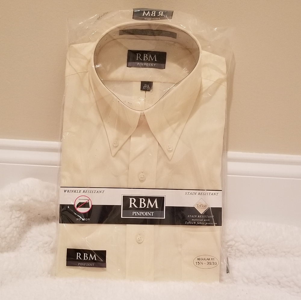 👔 RBM Pinpoint Wrinkle Resistant Shirt